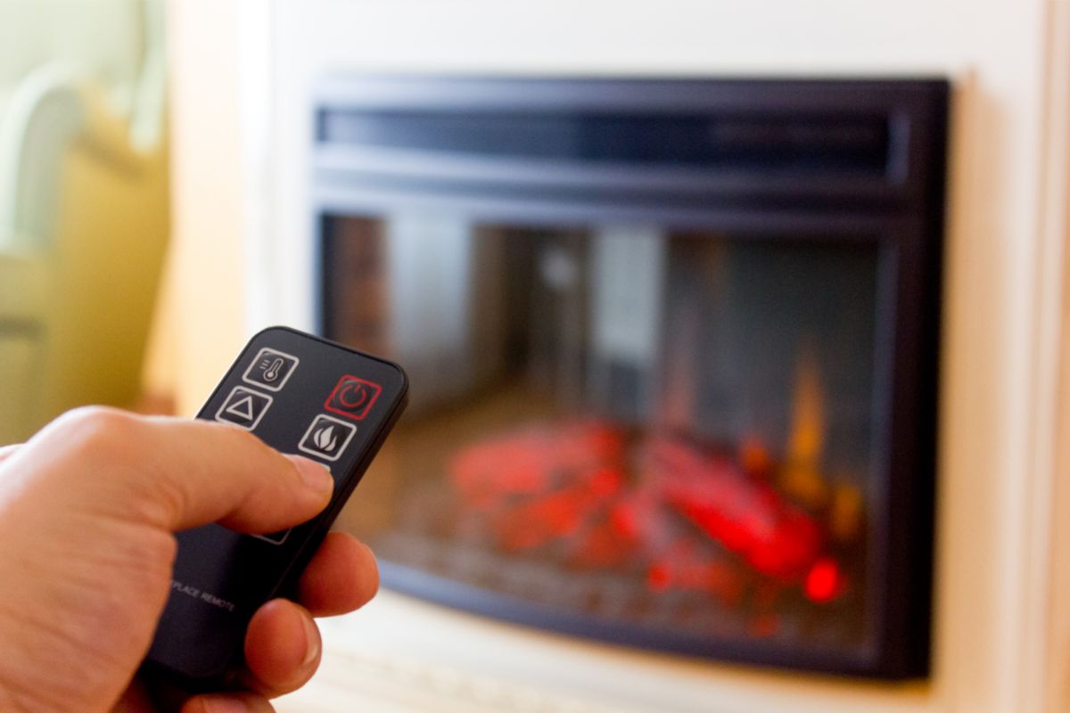 Remote controlled Electric Fireplace