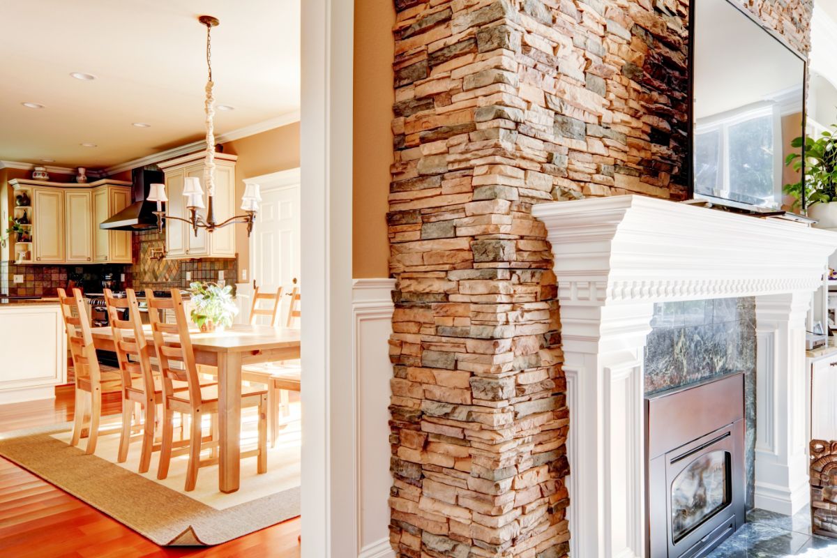 How To Hide TV Wires Over A Brick Fireplace