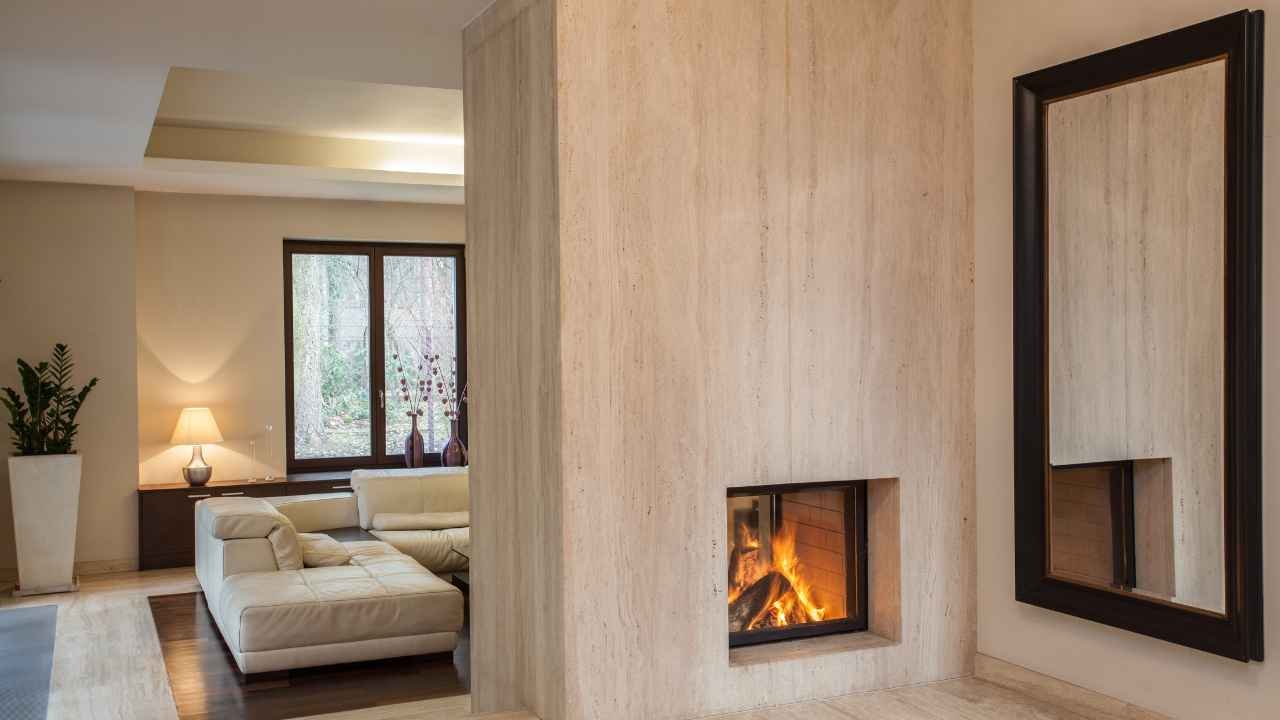 Double Sided Fireplace Ideas for connecting two rooms: Creating a warm ...