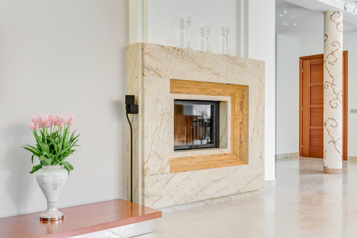 Creating An Elegant Fireplace With A Marble Surround