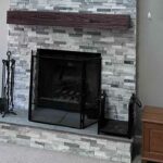 Fireplace transformation from red brick