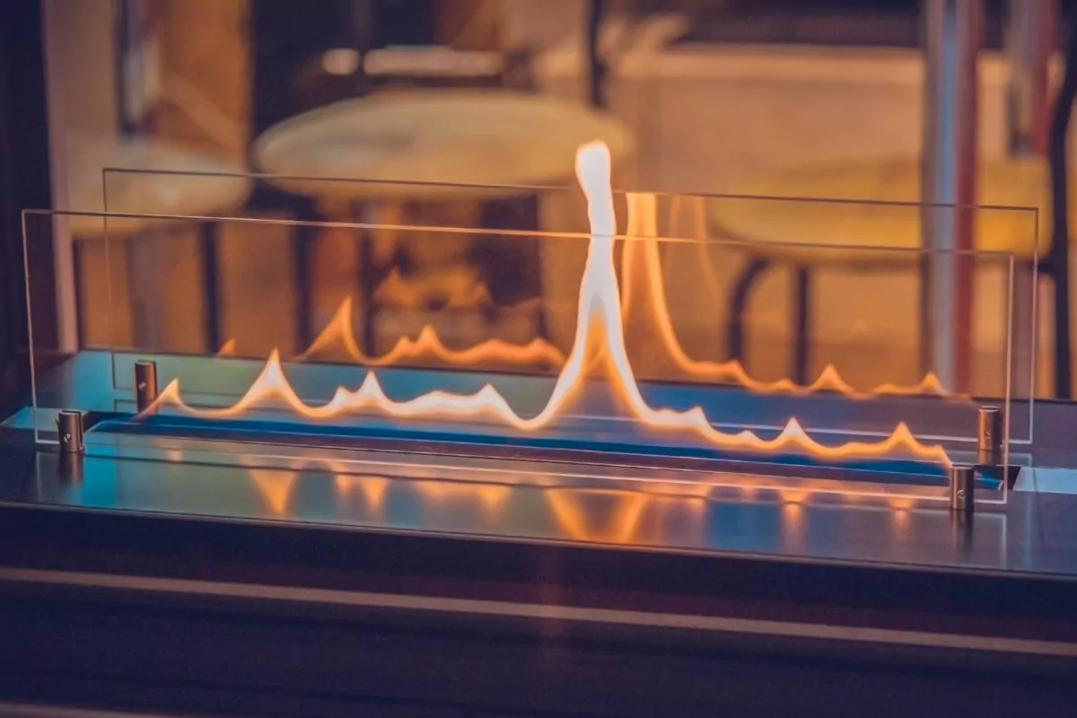 Do Bioethanol Fires Give Off Heat double sided bio ethanol fireplace with flame
