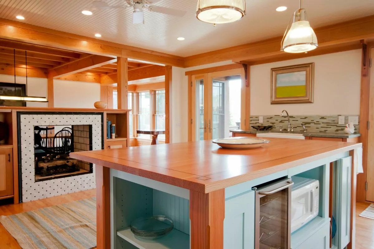 Fireplace In Kitchen Ideas