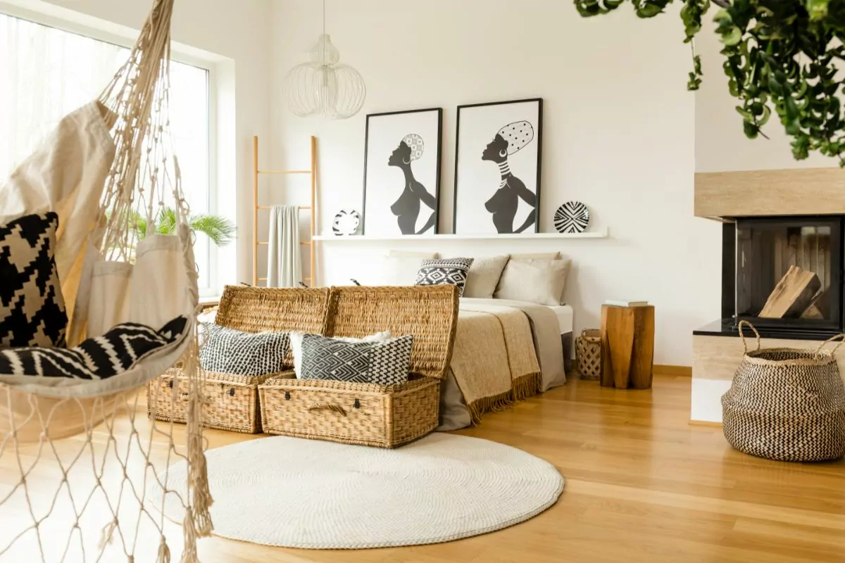 13 Modern Boho Living Room Fireplace Ideas
